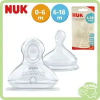 在飛比找樂天市場購物網優惠-德國 NUK 寬口矽膠奶嘴 寬口奶嘴乳首 ２入組 寬口圓孔奶