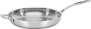 Cuisinart Custom-Clad 5-Ply Stainless Steel 12-Inch Fry Pan with Helper Handle, CC522-30H