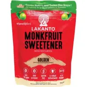 LAKANTO Golden - Monkfruit Sweetener Raw Cane Sugar Replacement 200g