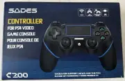 Sades C200 Wireless Controller for Sony PS4 - Black/Blue