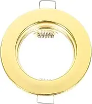 Homoyoyo Iron Light Housing for Mr16 Gu10 Spotlights Lighting Clips Easy Install Versatile Trim Light Trim Cover
