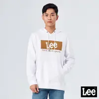 在飛比找蝦皮商城優惠-Lee 長框大LOGO長袖連帽T恤 帽T 男 白 Moder