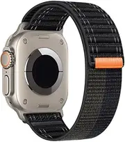 Compatible with Apple Watch Strap 46/45/44/49mm 42/41/40/38mm Women Men, Braided Sport Loop Band for IWatch Series 10 9 8 7 6 5 4 3/SE 2/Ultra 2 watch band Nylon Fabric