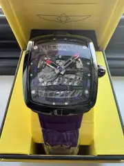 Invicta S1 Rally Diablo Mens Automatic Watch Skeleton Purple/Black Dial 44041