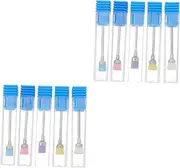 minkissy Sets Nail Drill Dust Brush Black Nail Art Brush for Easy Storage for Home Office Pcs