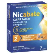 Nicabate Patches Clear 14mg X 7