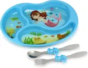 Me Time PP Dinnerware (Mermaid) – 3-Piece Set- Sparks Y Teaches Portion Control