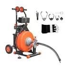KANG Drain Cleaner, Drain Auger Cleaner, 5/8" x 100Ft Snake Machine Auto Feed