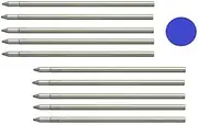 10 - Ballpoint Refills Compatible With Penagain & Zebra Telescopic Pens - Medium - (Bulk Packed) (Blue)
