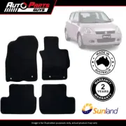 Black Floor Mats 4 Piece For Suzuki Swift RS415 Manual 2005 2006 2007 - 2011* (for: Suzuki)