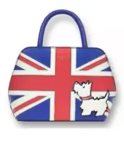 RADLEY LONDON Anniversary Flag Ziptop Satchel Crossbody Bag Handbag Union Jack