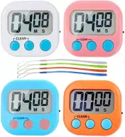 RUNTIM Digital Kitchen Timer, Big Display Screen, Loud Alarm, Strong Magnetic...