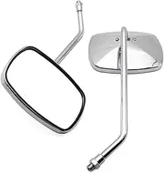 Rear View Mirror 1pair 8/10MM Universal Mirror For Suzuki DR 350 GSX S1000 DCL250 DL1050 DL650XT Motorcycle Rearview Mirrors ABS End Side Mirror(WHITE)