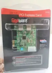 Brand New Gigaware 3.0 USB PCI express card 2 slot works w/Windows 7, Vista, XP