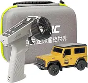 LDARC 1:64 Scale Mini RC Truck RTR RC Rock Crawler 2.4GHZ Hobby Grade Remote Control Car Model Vehicle RC Buggy (R01-Yellow)