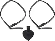 [USHOBE] 1 Pair High Heel Straps Detachable PU Leather Shoe Straps Anti- Loose Ankle Strap with Buckle for Heels