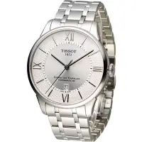 在飛比找Yahoo奇摩購物中心優惠-TISSOT T-Classic 時尚紳士機械腕錶-銀白/4
