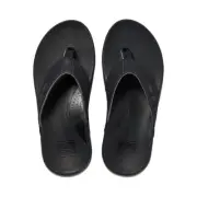 Reef Men's Cushion Spring Flip-Flop, Black/Grey