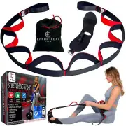 Stretching Strap with loops and attachable foot, leg stretcher, fascia stretc...