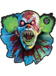 Creepy Carnival UV Reactive Cut Out Halloween Hanging Decoration