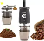 Portable Burr Coffee Grinder, Electric/Manual 2-In-1 Cafe Bean Grind Mill, USB R