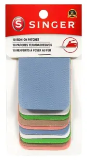 10 Count Iron On Light Colored Twill Patches For Clothing Mending And Embelli...