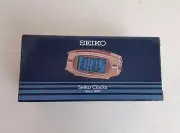 Vintage 1990s Seiko Digital Clock Dual Time Calender Travel Super Rare QHL006GLH