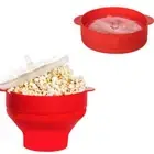 Silicone Popcorn Bowl Foldable Microwave Popcorn Maker Popcorn Popper Maker