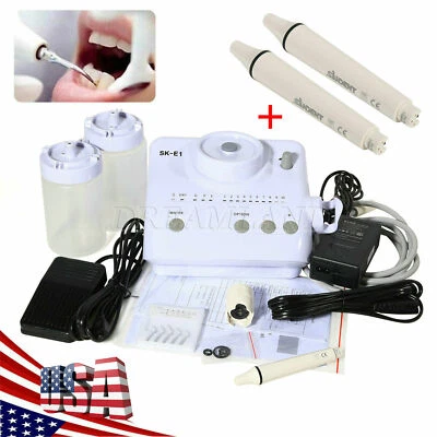 For Cavitron Dental Ultrasonic Scaler w/ 5*Tips 2*Bottles Fit EMS + 2*Handpiece