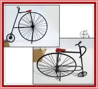 在飛比找Yahoo!奇摩拍賣優惠-生活雜貨館☆手工鐵製工藝 鐵皮玩具 懷舊復古英國老式自行車 