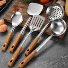 Long Handle Cooking Equpment 304 Staniless Steel Cooking Tool Sets Colanders