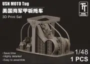 Master Percision 1/48 Scale USN MOTO Tug US Navy Deck Trailer 3D Print Set