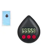 Digital Shower Timer Waterproof Energy Saver With Alarm And Suction Cup-Black
