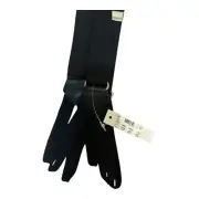 Vintage J Crew Men's Adjustable Button Black/ Silver Suspenders z6