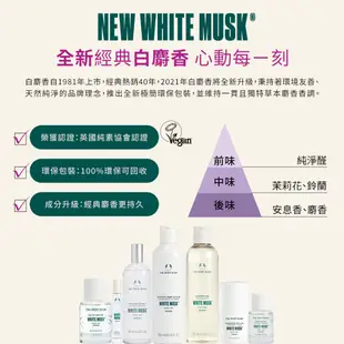 【THE BODY SHOP 美體小舖】新款白麝香迷人香水2入組