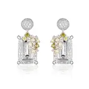 Georgini Summer Sorbet Bubblegum Blossom Multi Coloured Earrings Silver