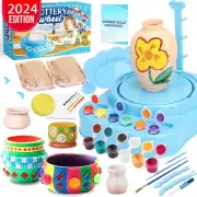 Mini Kids Pottery Wheel - Complete Pottery Kit w/ Modeling Clay Sculpting Tools