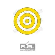 Custom Bullseye Target Vinyl Decal - 11" Size