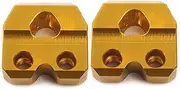 Motorcycle Brake Line Hose Clamp Holder Kit, for Suzuki, RM85 RM125 RMZ250 RMX450Z DRZ400SM RM250 Aluminum Yellow Brake Cable Line Hose Clamps