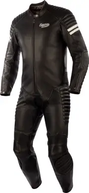 Segura Spencer 2, leather suit 1pcs. , color: Black/White , size: XL