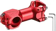 uxcell 31.8mm Bike Stem 7 Degree 80mm Aluminum Alloy Bicycle Handlebar Stem with Hex Wrench for Mountain Road Bike BMX MTB Cycling, Red