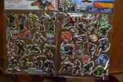40 METALLIC STICKERS MARVEL AVENGERS AND TRANSFORMS 20 ASSORTED NEW LOT