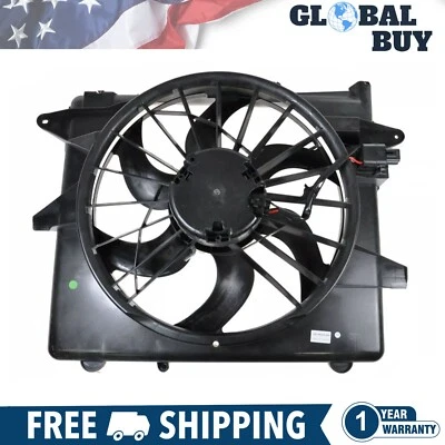New Radiator Cooling Fan Motor Blade Shroud For 2005-14 Ford Mustang