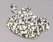 Glitter Silver Color Changer Logo Overlay for the new Apple Retina 12" Macbook