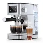 QJA Espresso Machine, 20 Bar Professional Espresso Maker, Milk Frother Steam ...