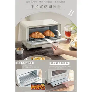 【KINYO】11L日式美型電烤箱 EO-476 原廠保固 烤麵包機 烤吐司機箱 電烤箱 日系小烤箱