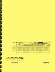 Roland Juno-Gi Keyboard Synthesizer OWNER'S MANUAL