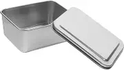 1 Set Stainless Steel Cake Pan Molds Shaped Bakeware Material Cake Tin Small Pan Removable Baking Mold Rectangular Baking Tray Nonstick Bakeware Stainless Steel Silver