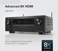 在飛比找PChome24h購物優惠-Denon AVR-S970H 7.2聲道 8K家庭劇院擴大