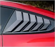 Rear Quarter Window Louvers Compatible for Ford Mustang 2015-2021 Scoops Spoiler Car Tunning Panel Side Air Vent Cover Windshield(Carbon fiber)